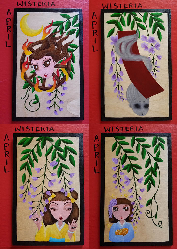 Hanafuda April WISTERIA Group SAVE $40!