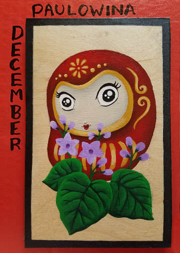 Hanafuda December PAULOWINA 'Daruma' SOLD!