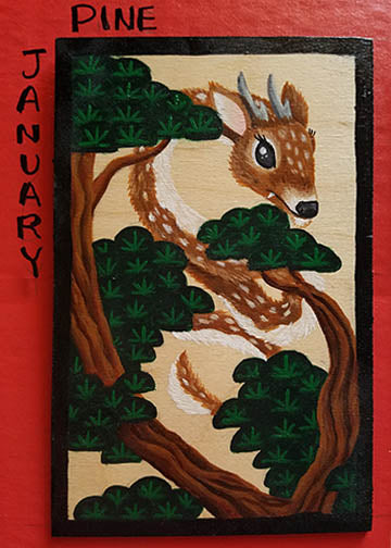 Hanafuda January PINE "Deer Dragon" SOLD!