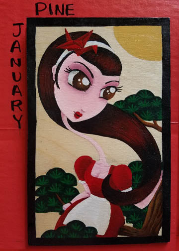Hanafuda January PINE "Rokuro Kubi"