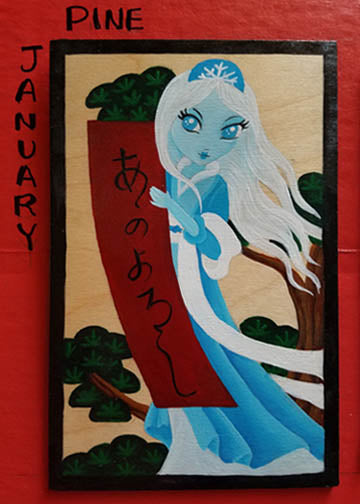 Hanafuda January PINE "Yuki Onna"