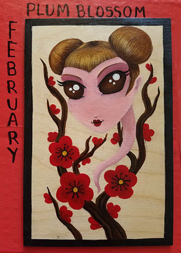 Hanafuda February PLUM Blossom "Nuke Kube"