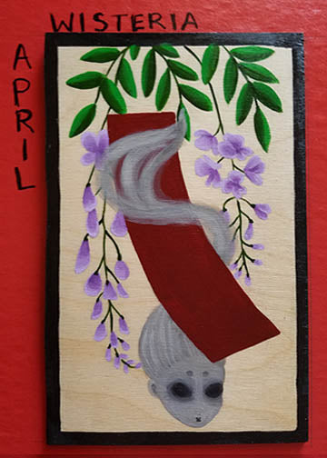 Hanafuda April WISTERIA 'Enara'