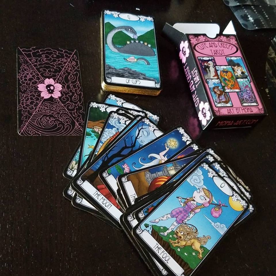 SIGNED Cute & Creepy Tarot Deck