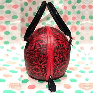 Skull Show Red Lace Purse SOLD!