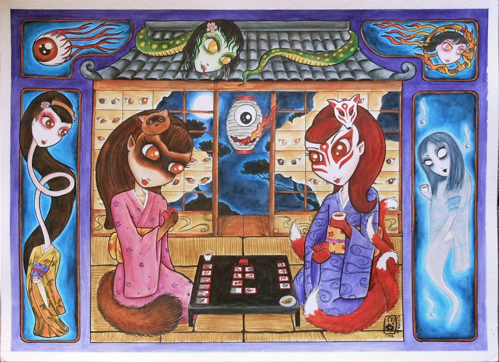 Yoki: Haunted Hanafuda Print
