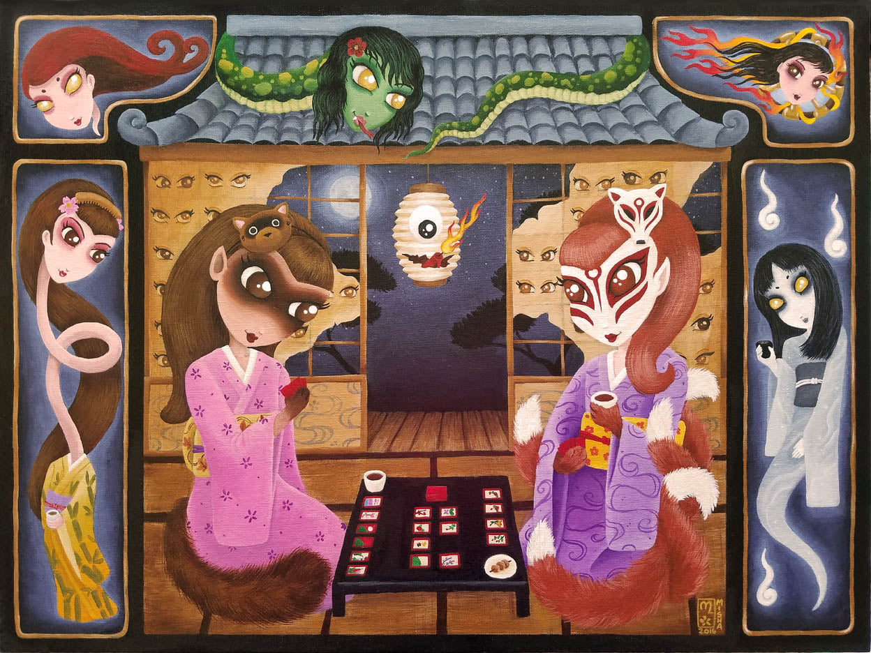 Yokai: Haunted Hanafuda Game Night