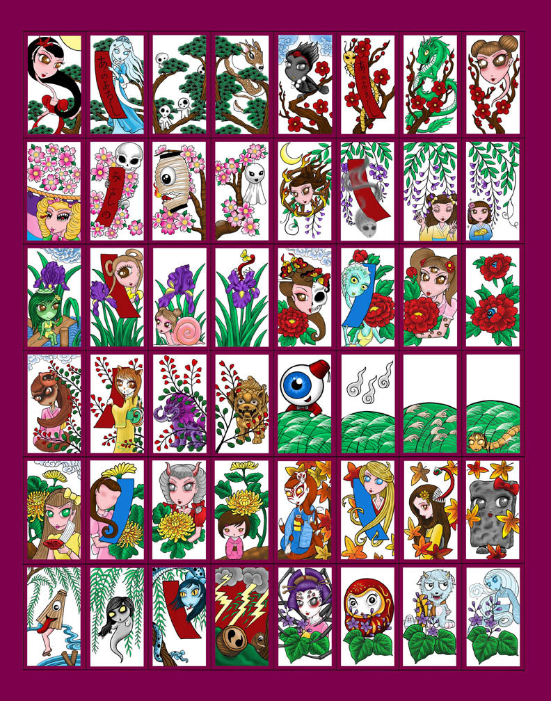 Yokai: Haunted Hanafuda Cards Print