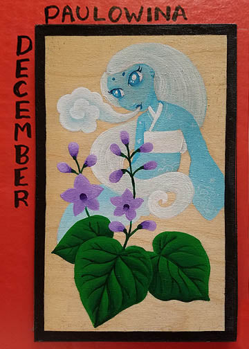 Hanafuda December PAULOWINA 'Winter Wind'